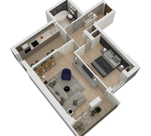 apartament 2 camere tip A02 primaverii 45 constanta