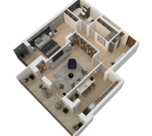 apartament 2 camere tip A07-B primaverii 45 constanta